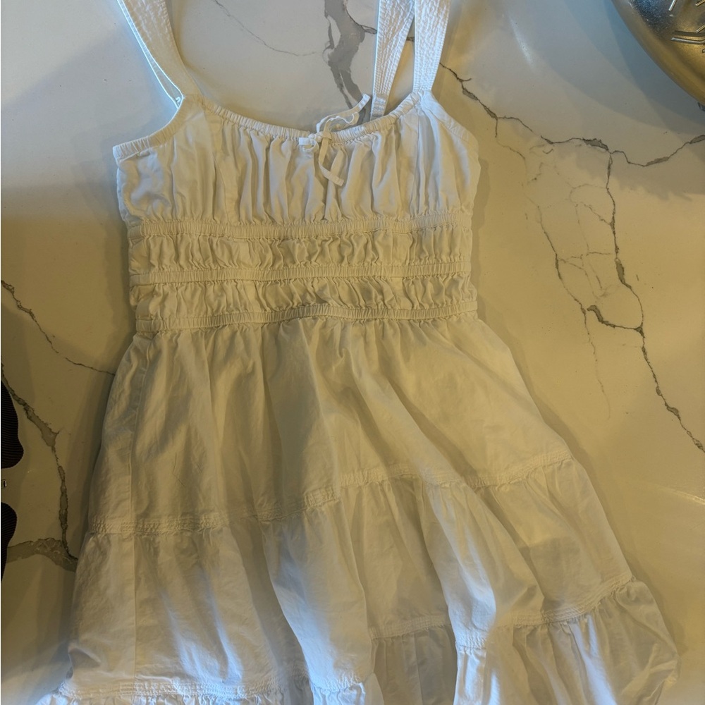 Sunday Best White Tiered Dress